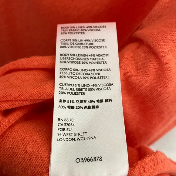 NWT Free People Coral Coast Pleated Keep It Casual Tee - Picture 5 of 5